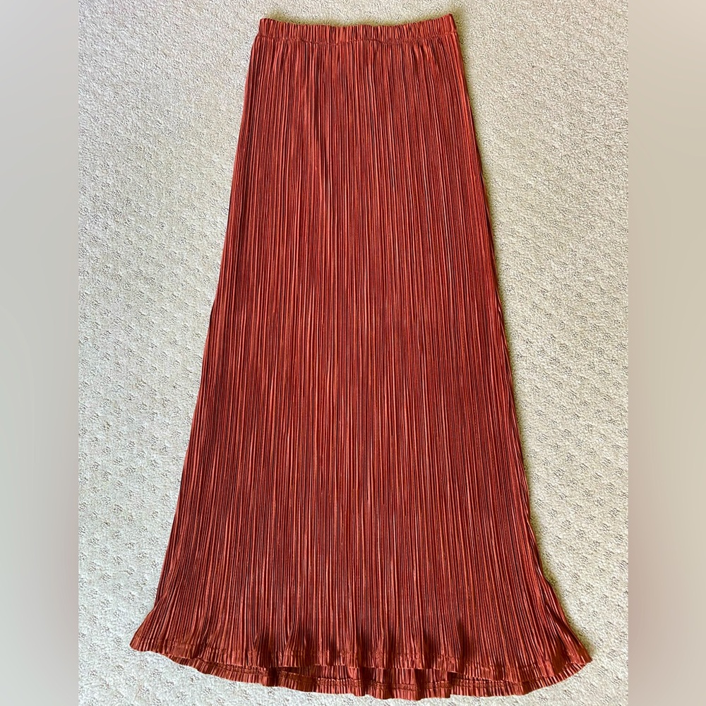 Lulu’s Maxi Skirt in copper, size M